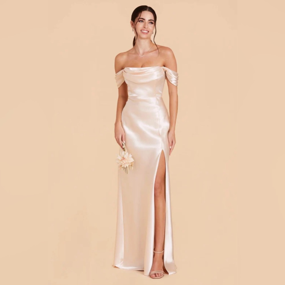 Never worn Birdy Grey Mia Shiny Satin Convertible Dress